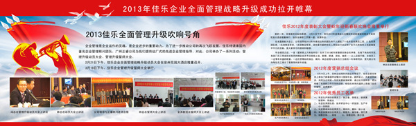 2013年1月泉州佳（jiā）樂電（diàn）器有限公司全麵管理戰略升級成功（gōng）拉開帷幕