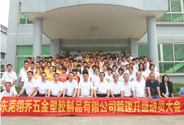 2016年11月東莞市翎（líng）喬五金塑膠製品有限公司完成管理升級