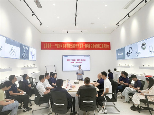 寧（níng）波博可機械有限公司（sī）管理升級一期項目總（zǒng）結暨二期啟動會（huì）現場