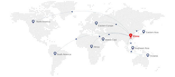 廣州（zhōu）市華勁（jìn）機械製造（zào）有限公司產品遠銷世界各地