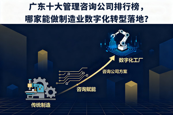 廣東十大管理谘詢公司排行榜，哪家能做製造業數字化轉型落地？